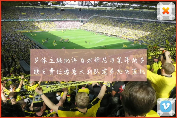 罗体主编批评马尔蒂尼与莱昂纳多缺乏责任感意大利队需多元决策机制